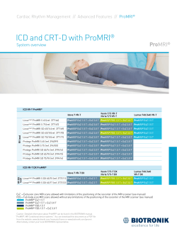 ICD and CRT-D with ProMRI®