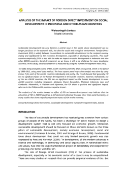 analysis of the impact of foreign direct investment on social