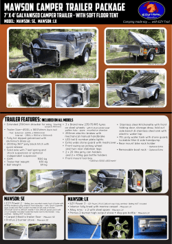 Download Brochure - Ezytrail Camper Trailers