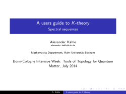 A users guide to K-theory