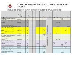 2014 mcpd programme calender
