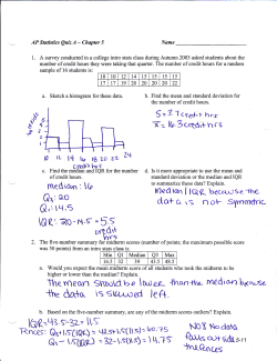 AP Statistics Quiz A-Chapter 5 ANSWERS