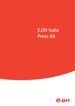 E.ON Italia Press Kit