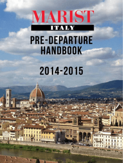 Pre-Departure Handbook 2014-2015