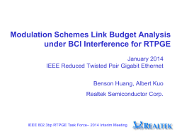 Modulation Schemes Link Budget Analysis under BCI Interference