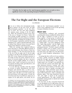 The Far Right and the European Elections