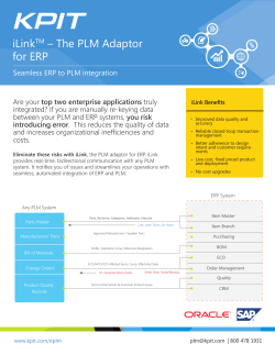 iLink &ndash; The PLM Adaptor for ERP