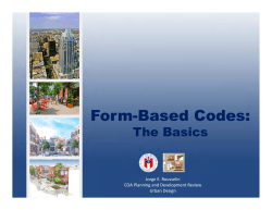 Form-Based Codes: The Basics - Austin Neighborhoods Council