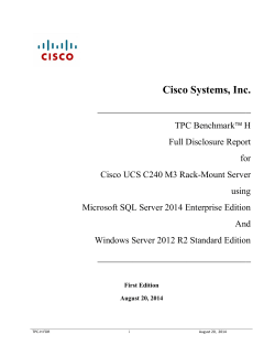 Cisco TPC FDR
