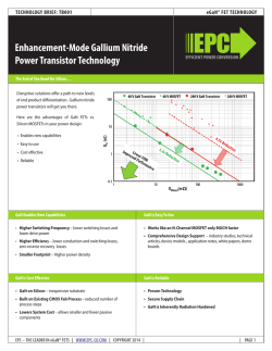 eGaN FET Product Brief