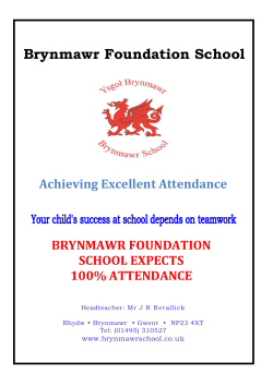 Brynmawr Foundation School Achieving Excellent Attendance