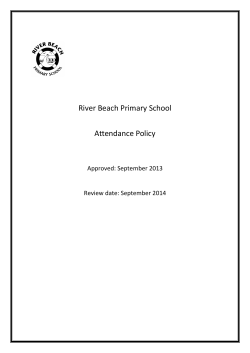 River Beach Primary School Attendance Policy
