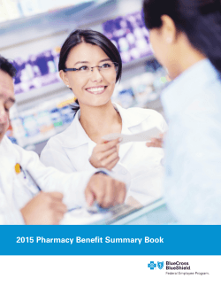 2015 Pharmacy Benefit Summary Book