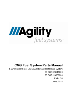 CNG Parts Manual - 4 Cylinder Front End Load Roof Mount