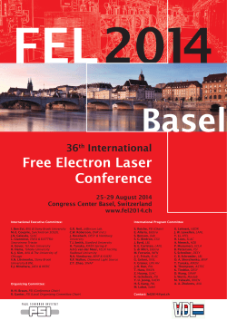 36th International Free Electron Laser Conference (FEL 2014)
