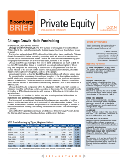 Private Equity - Bloomberg Briefs