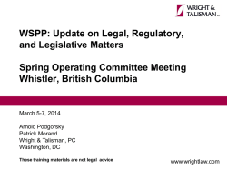 Arnie Podgorsky - Legal Update