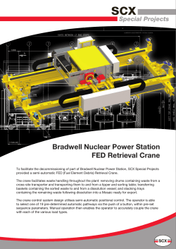 Bradwell Nuclear Power Station FED Retrieval Crane