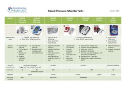 Blood Pressure Monitor Comparison