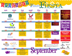 Spokanes First Fiesta Calendar