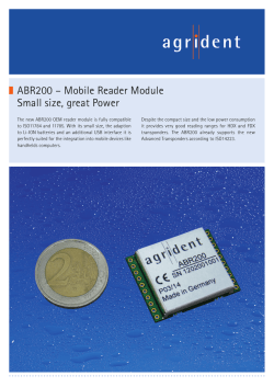 Download ABR200 Productsheet (PDF) with detailed