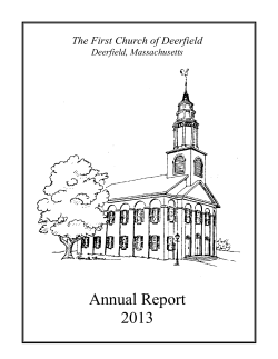 2013 - First Church of Deerfield