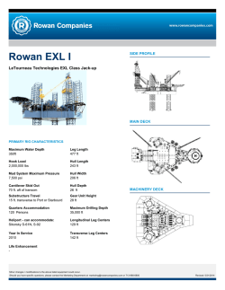 Rowan EXL I - Rowan Companies
