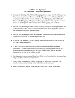 FDC Connection Requirements