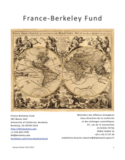Annual Report - France Berkeley Fund