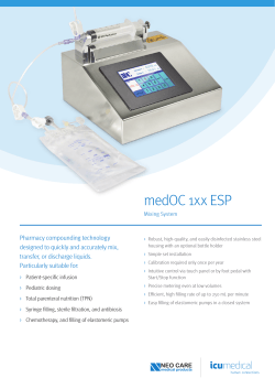 medOC 1xx ESP Mixing System Brochure (2 MB)