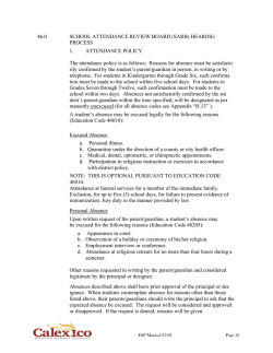 08-09 ESP Manual.pub - Calexico Unified School District