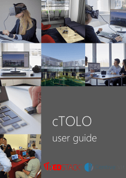 cTOLO User Guide - Centive Solutions GmbH