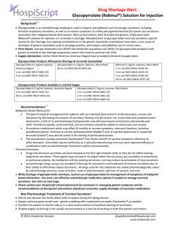 Glyco D opyrrolate Drug Sho e (Robinu ortage Ale ul&reg;) Solut ert