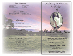 Download Program - Carter Taylor Williams Mortuary