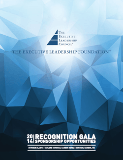 Annual Recognition Gala - Executive Leadership Council