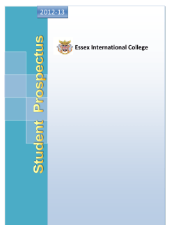 Prospectus - Essex International College