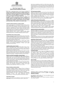 IOM Multiple vacancies for European Union Election