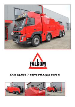 FAW 25.000 / Volvo FMX 540 euro 6
