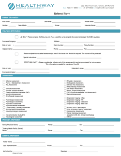 Referral Form - Healthway Medical Management
