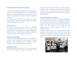 Internship at the Education and Training Office The ETO at GMI