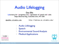 Audio Lifelogging
