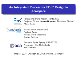 An Integrated Process for FDIR Design in Aerospace