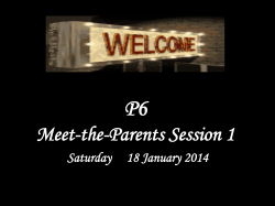 Meet-the-Parents Session 1