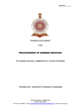 Barber Service - SAINIK SCHOOL AMBIKAPUR, CHHATTISGARH