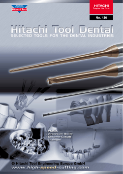 Hitachi Tool - Dental Brochure