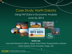 Case Study: North Dakota - Using FAF Data in Economic Analysis
