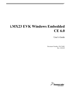 i.MX23 EVK Windows Embedded CE 6.0