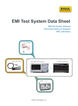 EMI Test System Data Sheet