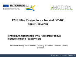 EMI Filter Design for an Isolated DC-DC Boost Converter