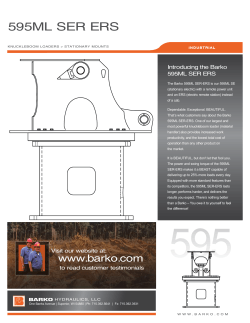 595 SER ERS Spec Sheet - Barko Hydraulics, LLC